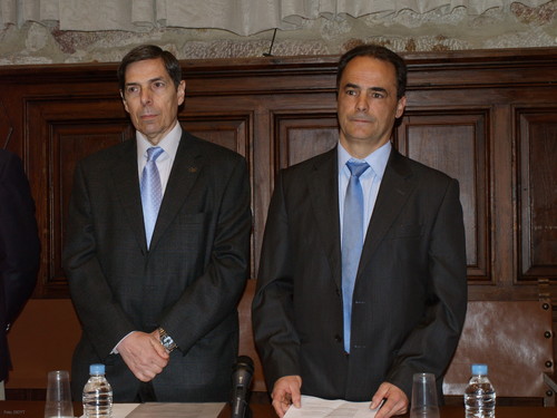 Manuel Posadas, a la izquierda, y Ricardo Canal.