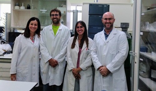 Grupo de la Universidad de Cádiz responsable del estudio. Foto: F. Descubre.