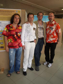 De izquierda a derecha, Fernández-Suárez, Gutiérrez, Weil y Johnston, coordinadores del nuevo proyecto internacional.