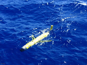 Droide submarino de navegación automática no tripulada 'Slocum Glider'.