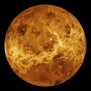 La superficie de Venus, reconstruida digitalmente a partir de imágenes de la sonda Magallanes (Foto: NASA)
