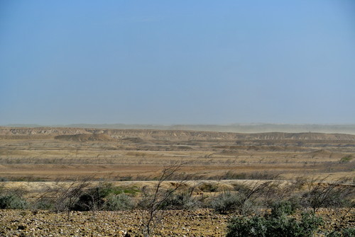 Paisaje de la Guajira donde se están explorando depósitos fósiles. (Imagen cedida por Edwin Cadena)
