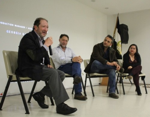 Debate sobre Gattaca. Foto: Priscila Imbaquingo.