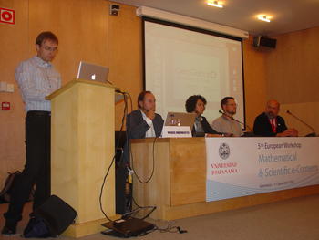 Inauguración del '5th European Workshop on Matematical and Scientific e-contents'.