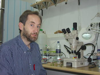 El investigador del Itacyl Ignacio Armendáriz