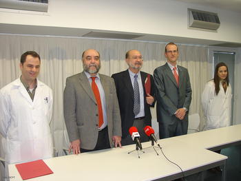 De izquierda a derecha, David Jiménez, Alfonso Gracia, Miguel Ángel Merchán, Roberto Rodríguez y Sandra Malmierca.