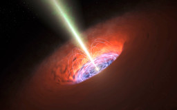 Esta ilustraciÃ³n muestra el entorno de un agujero negro supermasivo como los que suele haber en el centro de muchas galaxias. FOTO: ESO/L. CALÃ�ADA