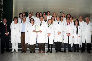 Personal del Laboratorio de Hematología del Complejo Asistencial Universitario de León (Caule).