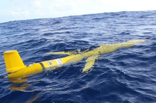 Vehículo submarino empleado en la Misión Challenger Glider (rucool.marine.rutgers.edu).