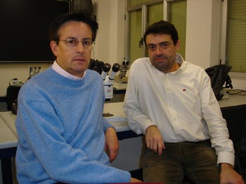 Francisco Javier Sierro (izda) y José Abel Flores