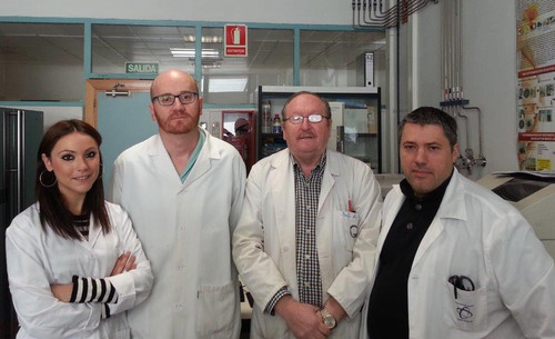 Los investigadores de la Universidad de Granada que han participado en este trabajo. Foto: UGR.