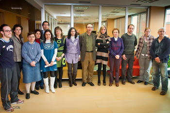 El experto Pere Marqués y los profesores participantes en el proyecto del CITA.