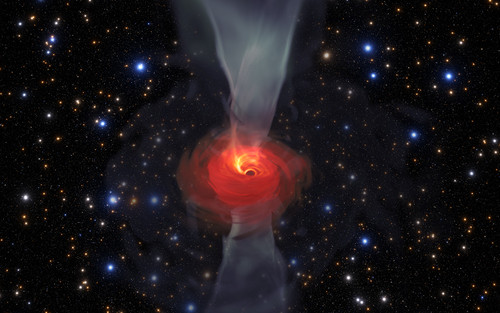 Anticipándose a la primera imagen de un agujero negro, Jordy Davelaar y sus colegas construyeron una simulación de realidad virtual de uno de estos fascinantes objetos astrofísicos. Crédito: Jordy Davelaar et al./ Universidad Radboud / BlackHoleCam