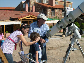 Observaciones astronómicas en el marco de Astrotiermes 2011.