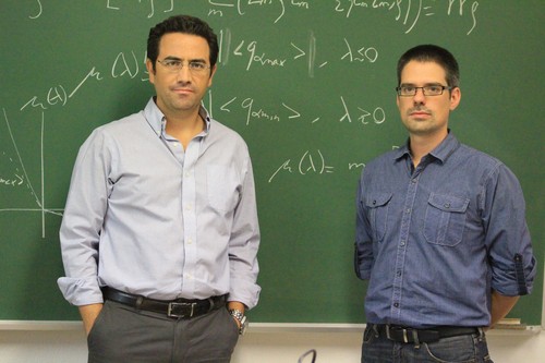 Los investigadores Pablo Ignacio Hurtado, de la Universidad de Granada, y Daniel Manzano, del MIT. Foto: UGR.