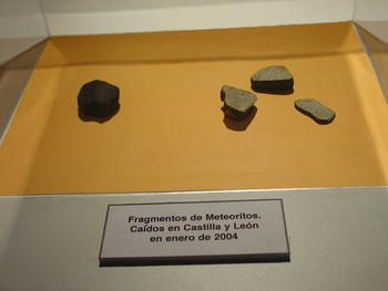 Los meteoritos recogidos en Palencia