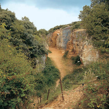 Entrada a los yacimientos de Atapuerca