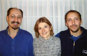 Diego Guérin, Gabriela Echeverría, Gerardo Marti. Foto: gentileza investigadores.