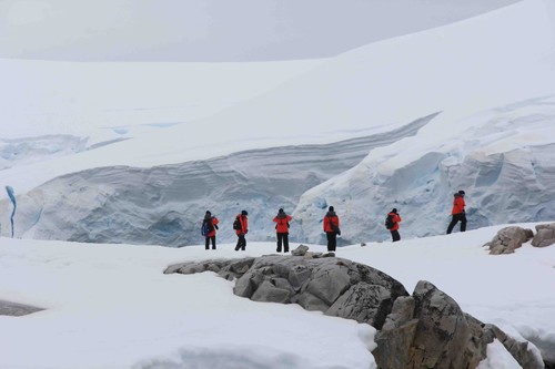 Expedición en la Antártida.