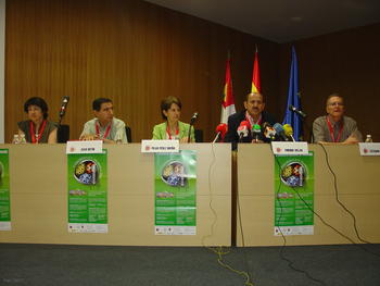De izquierda a derecha, Amelia Nieto, Juan Ortín, Pilar Pérez, Enrique Villar y Esteban Domingo.