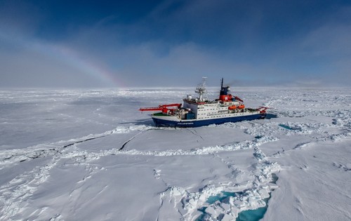 El barco rompehielos Polarsten en el Ártico durante la campaña Mosaic. / Michael Gutsch