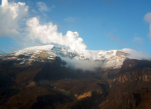 Nevado del Ruiz. Foto: UN. 