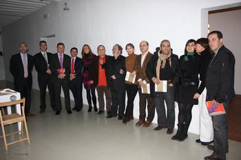 Representantes de Ilusamedia, Proconsi, Patio Herreriano, Fundación Antonio Saura y artistas de Castilla y León.