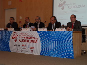 Inauguración de las 'V Jornadas Internacionales sobre avances en Audiología'.