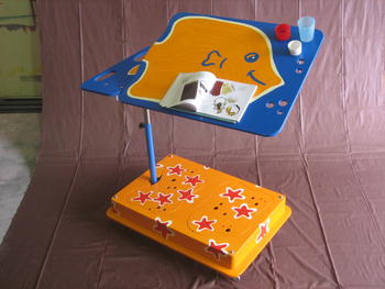 Prototipo de silla para niños hospitalizados.